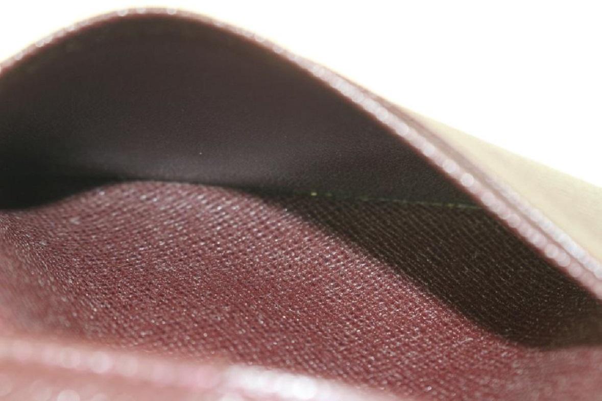 Louis Vuitton Bordeaux Taiga Leather Card Bifold Wallet Pocket Organizer 921lv66 For Sale 5