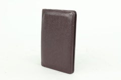 Louis Vuitton Bordeaux Taiga Leather Card Bifold Wallet Pocket Organizer 921lv66