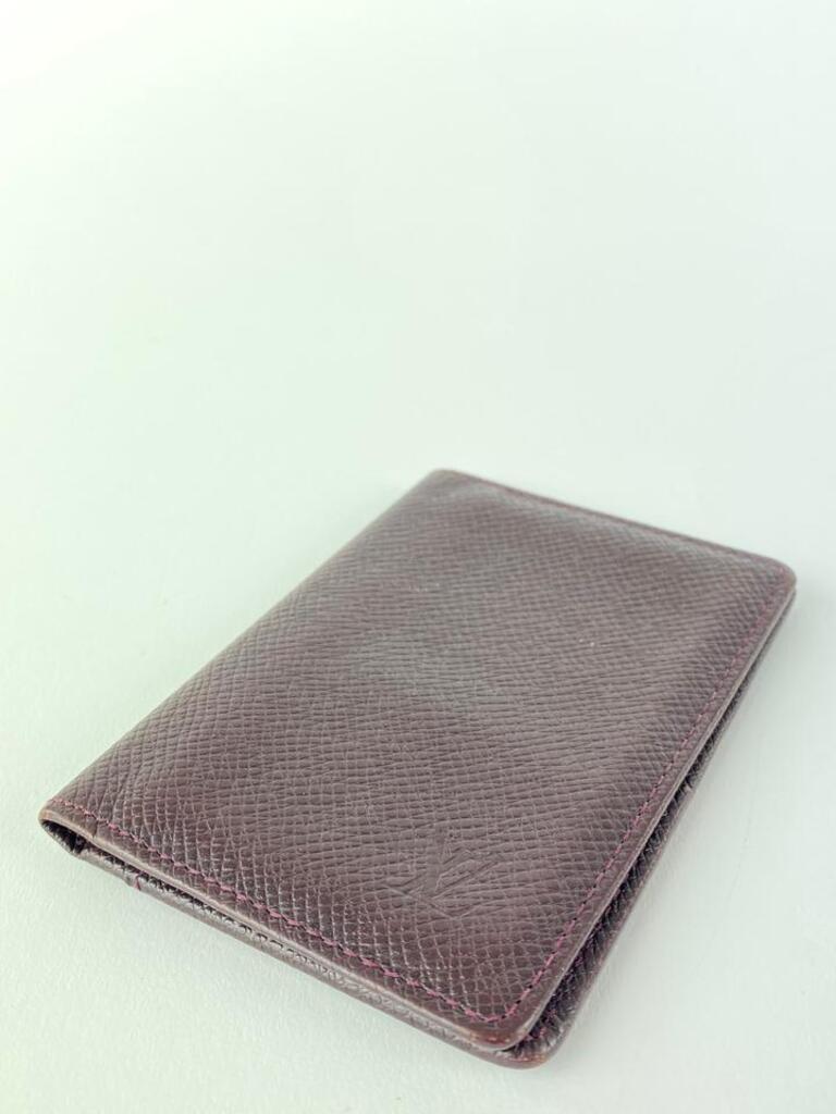 Louis Vuitton Bordeaux Taiga Leather Card Case Wallet Holder 12l520 For Sale 3