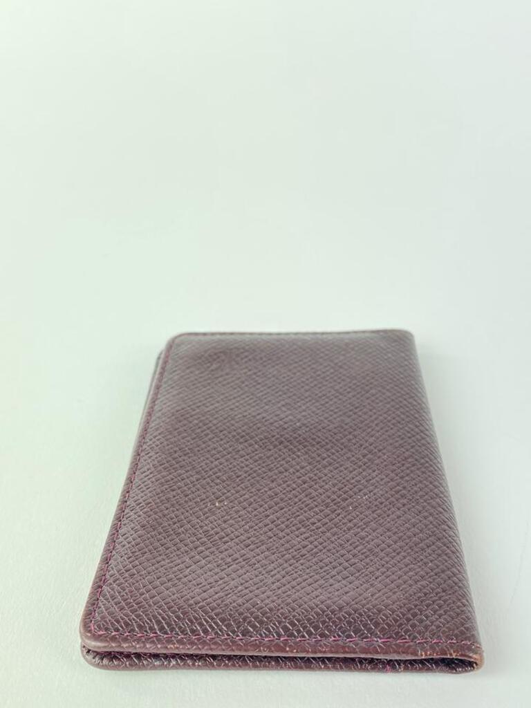 Louis Vuitton Bordeaux Taiga Leather Card Case Wallet Holder 12l520 For Sale 4