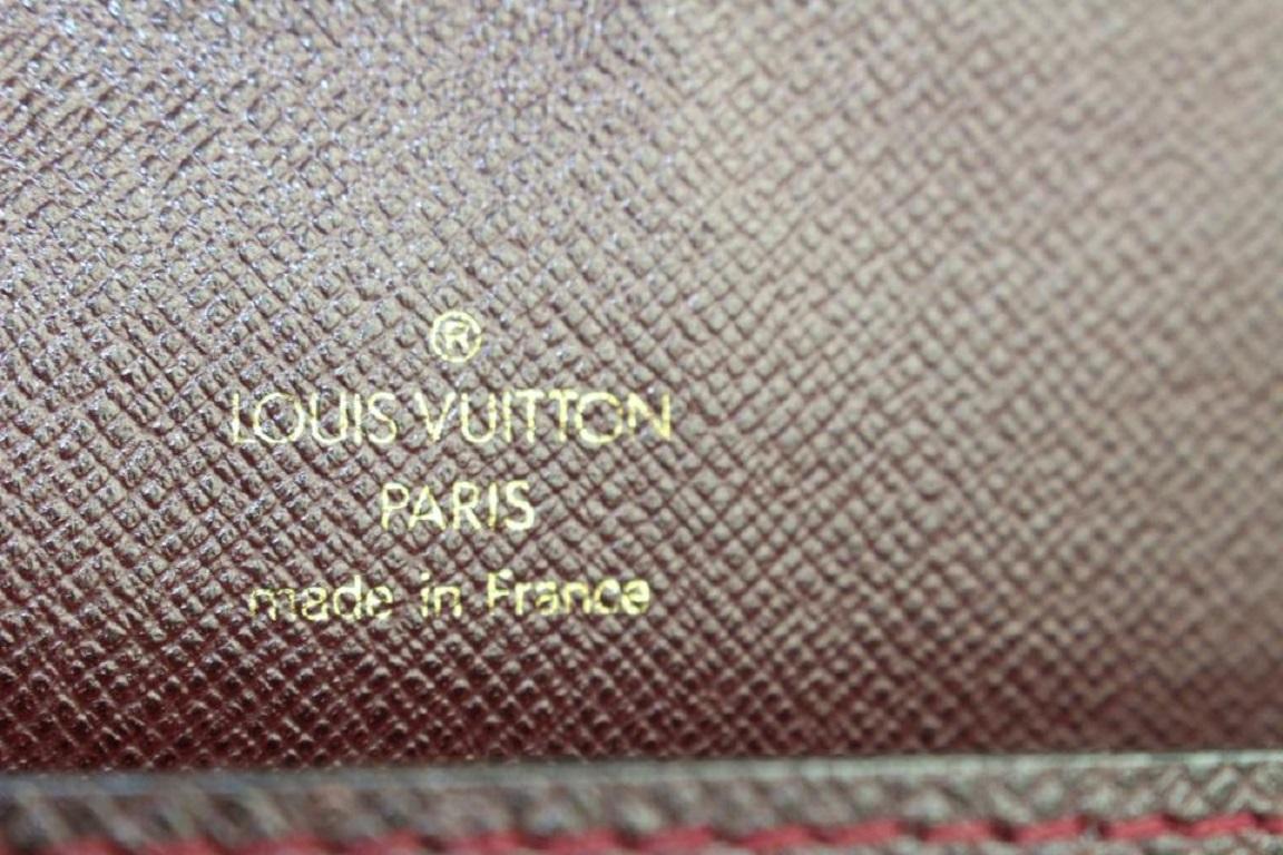 Louis Vuitton Bordeaux Taiga Leder Porte Dokumente Umschlag Clutch 205lvs55 (Schwarz) im Angebot