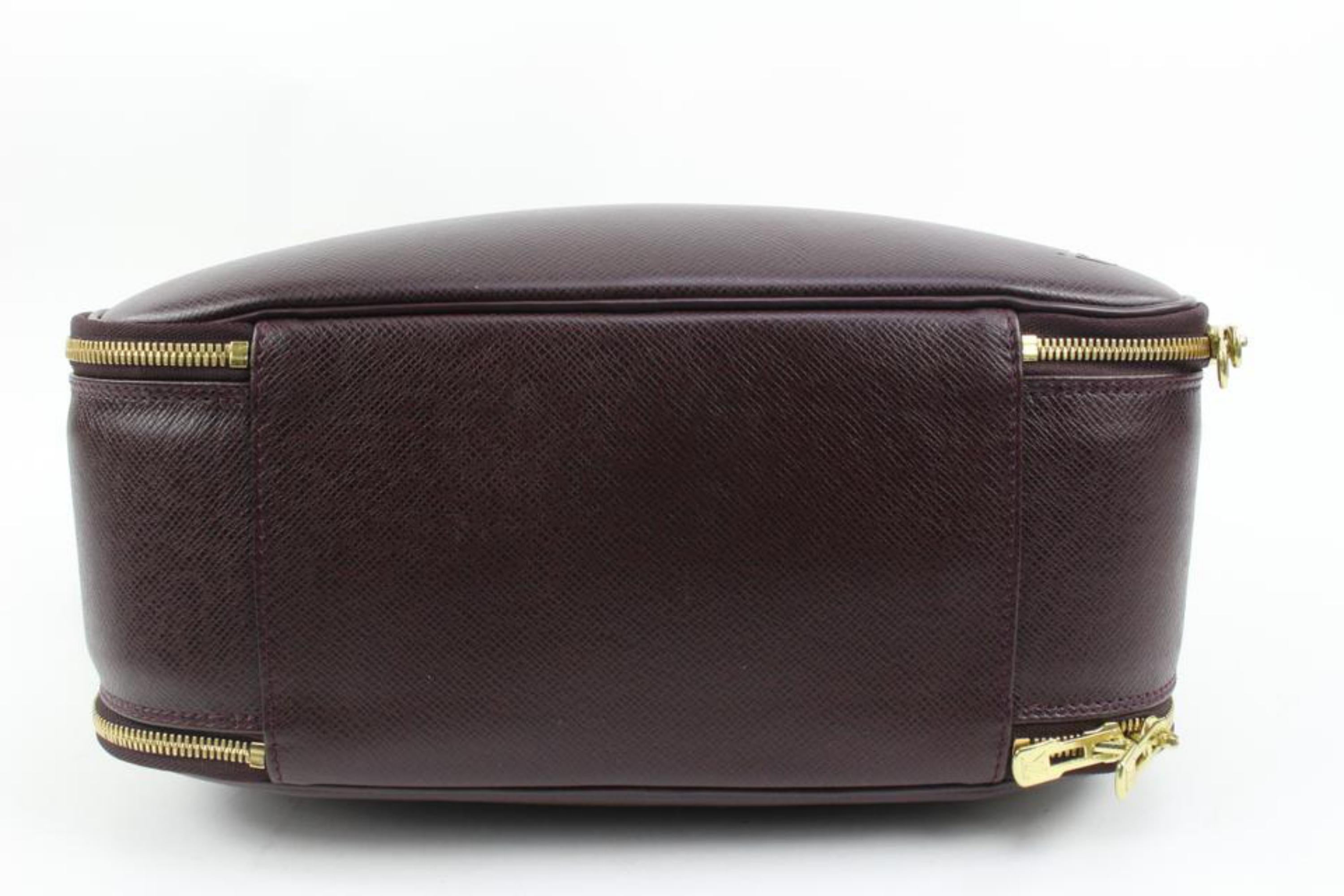 Louis Vuitton Bordeaux Taiga Leather Porte Ordinateur 2way Briefcase Messenge6lv For Sale 6