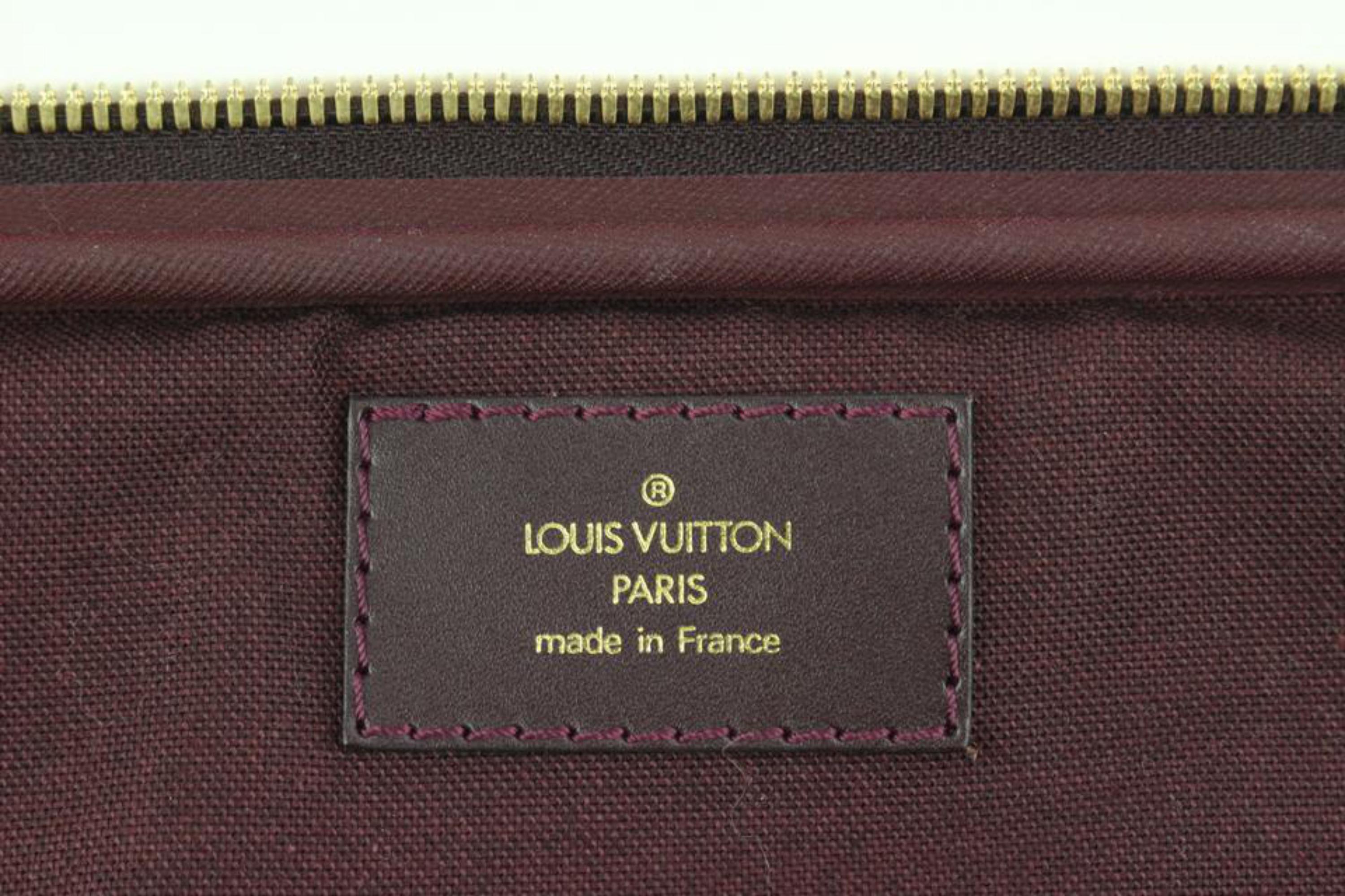 Black Louis Vuitton Bordeaux Taiga Leather Porte Ordinateur 2way Briefcase Messenge6lv For Sale
