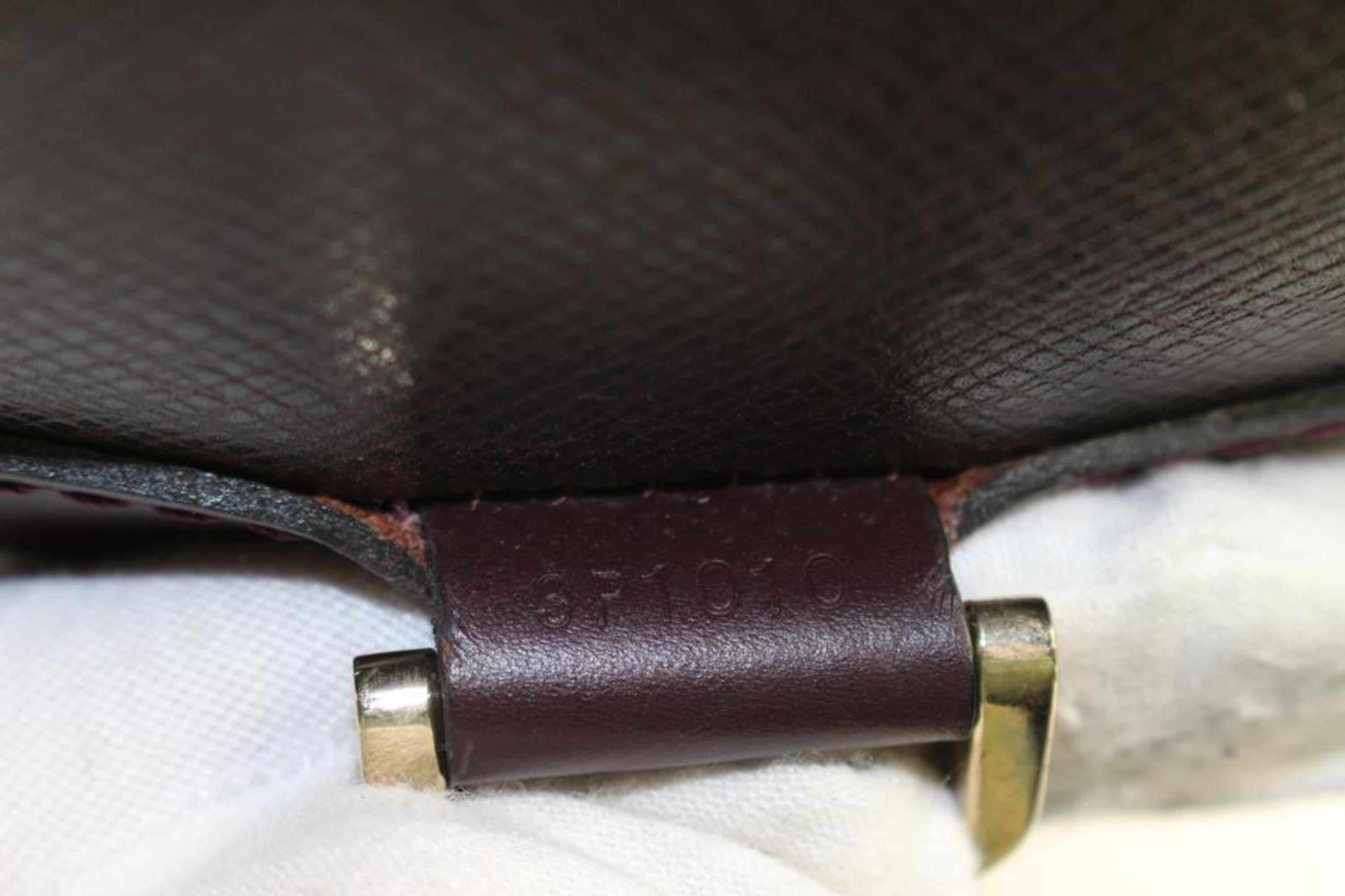 Women's Louis Vuitton Bordeaux Taiga Leather Porte Ordinateur 2way Briefcase Messenge6lv For Sale
