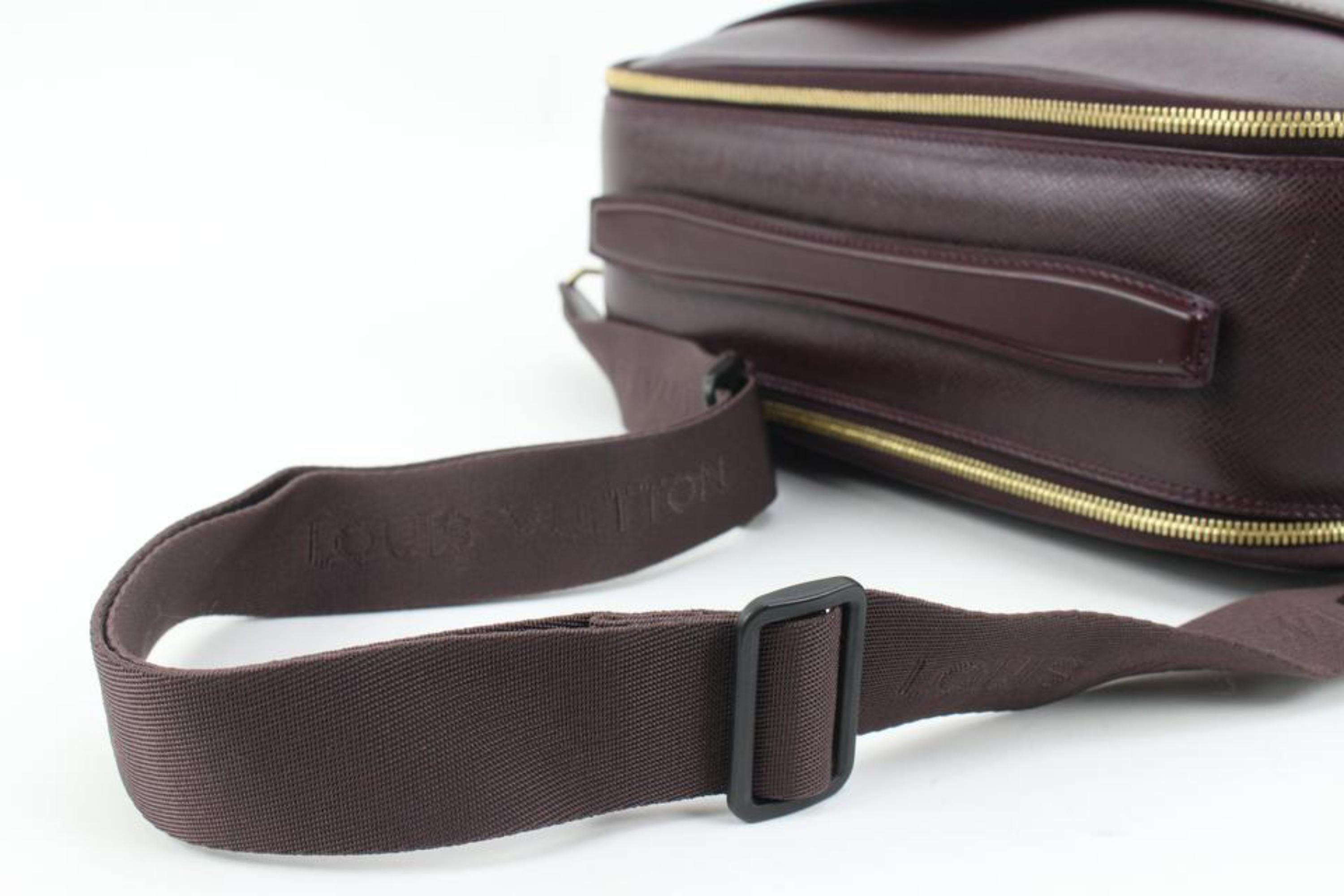 Louis Vuitton Bordeaux Taiga Leather Porte Ordinateur 2way Briefcase Messenge6lv For Sale 1