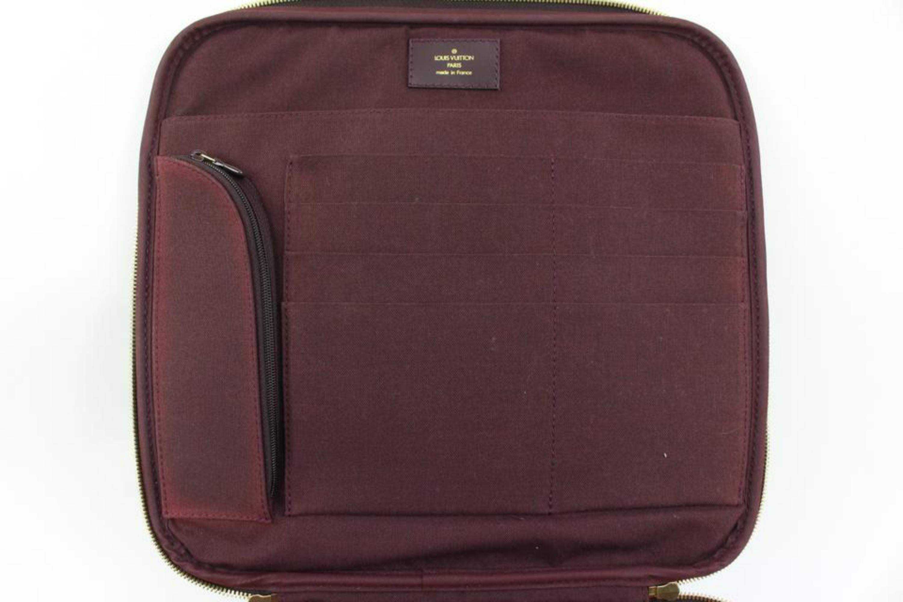 Louis Vuitton Bordeaux Taiga Leather Porte Ordinateur 2way Briefcase Messenge6lv For Sale 2