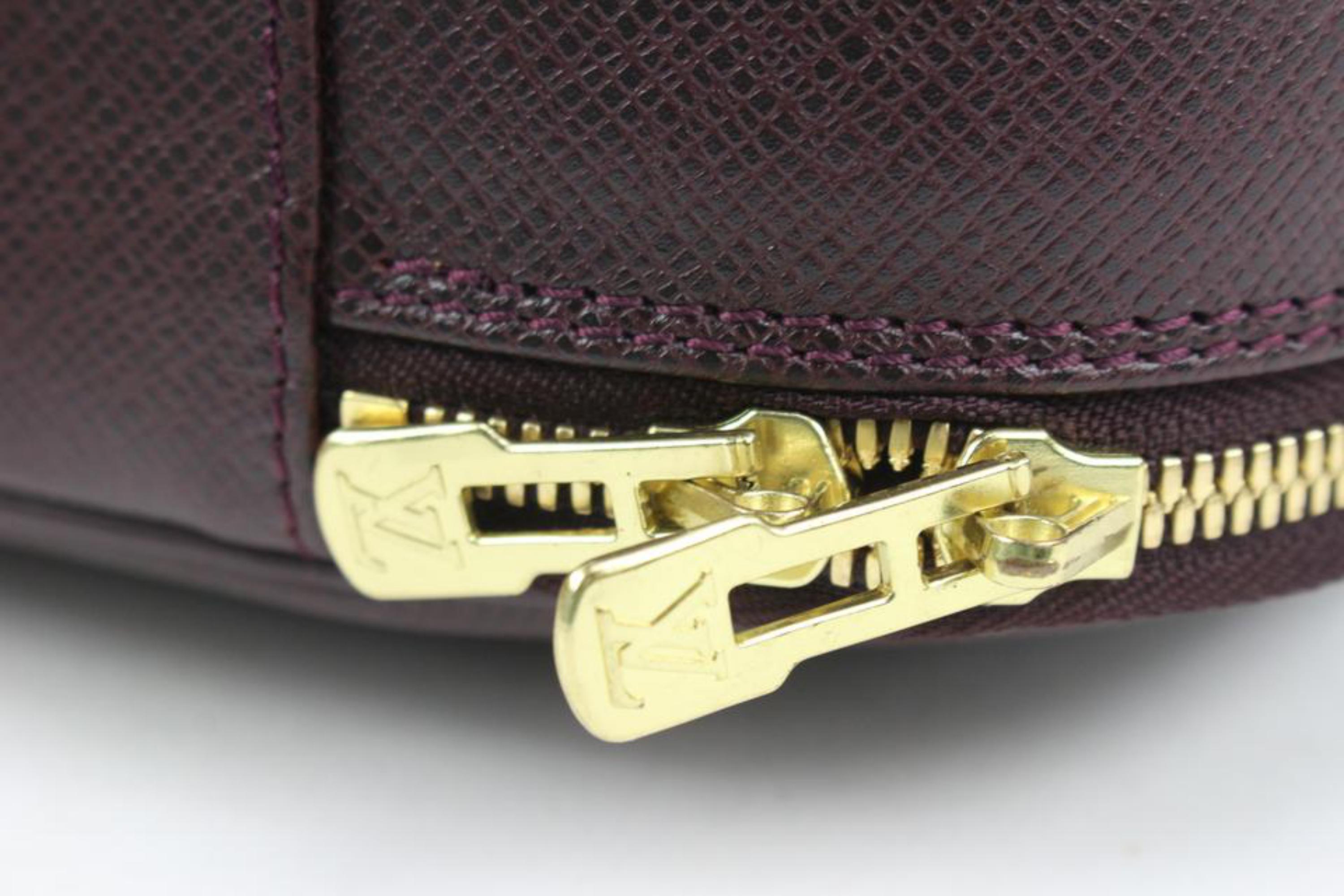 Louis Vuitton Bordeaux Taiga Leather Porte Ordinateur 2way Briefcase Messenge6lv For Sale 4