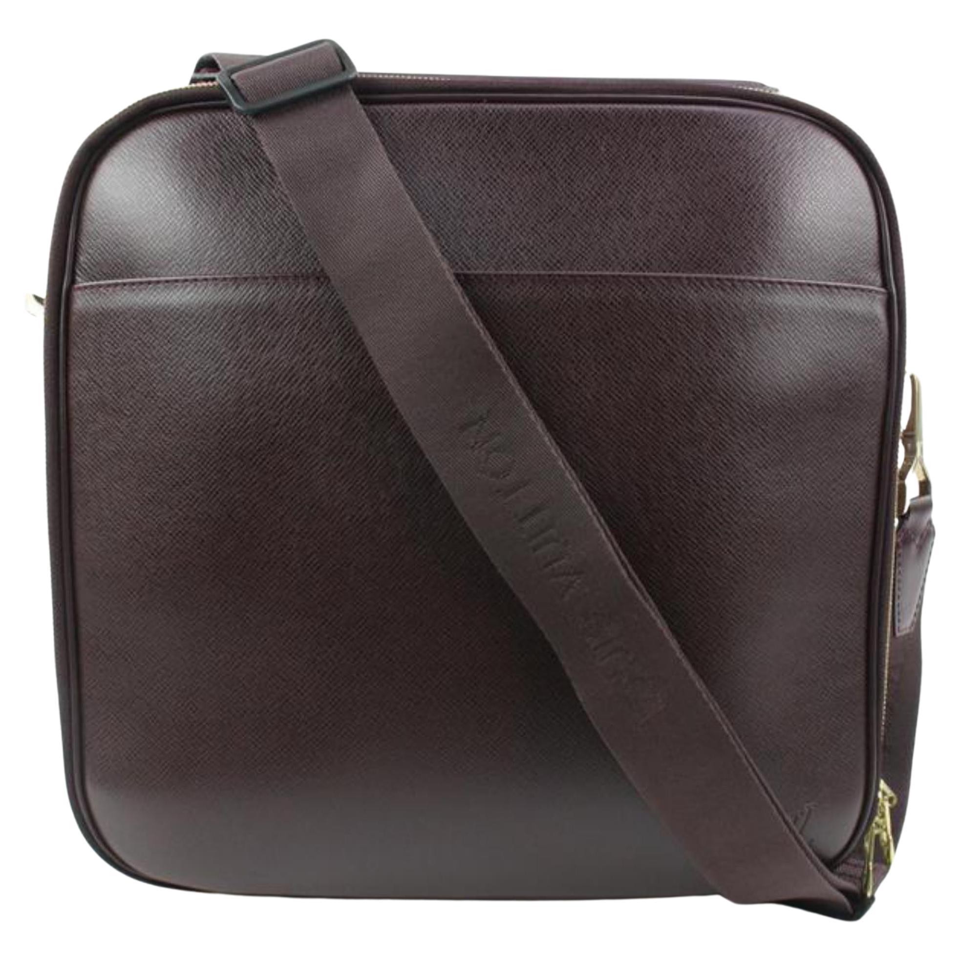 Louis Vuitton Bordeaux Taiga Leather Porte Ordinateur 2way Briefcase Messenge6lv For Sale