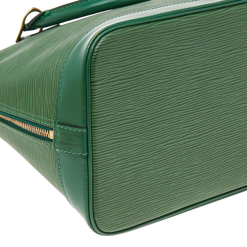 Louis Vuitton Borneo Green Epi Leather Alma PM Bag 4