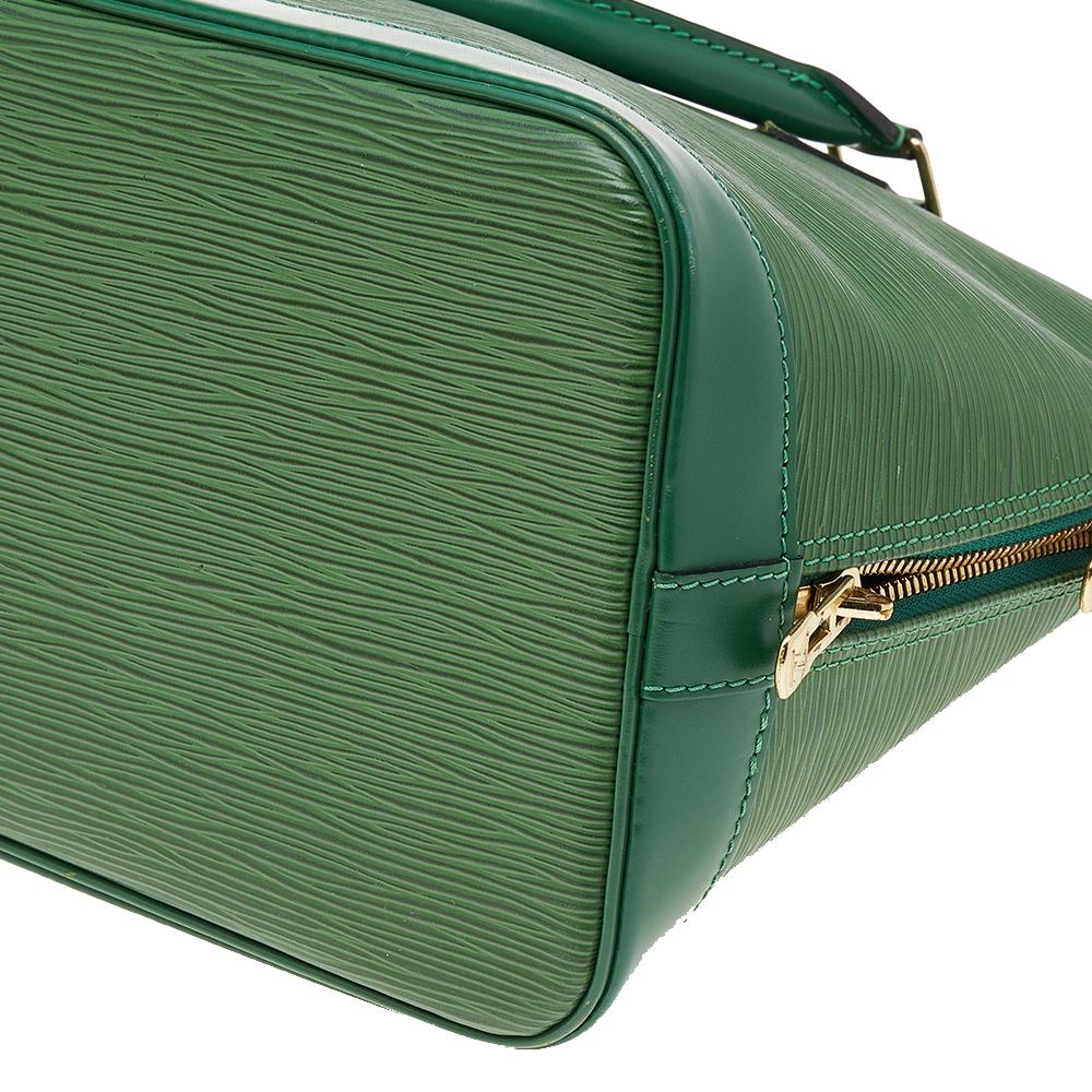 Louis Vuitton Borneo Green Epi Leather Alma PM Bag 5
