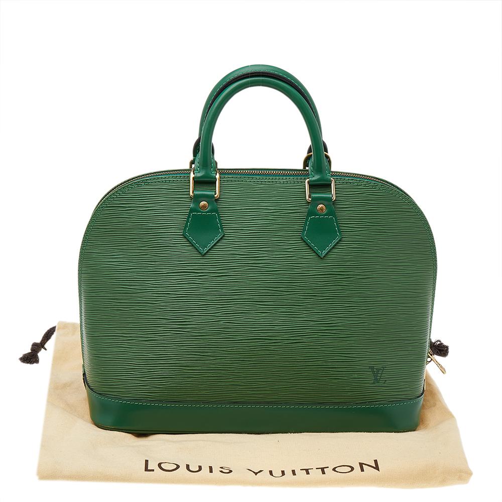 Louis Vuitton Borneo Green Epi Leather Alma PM Bag 6