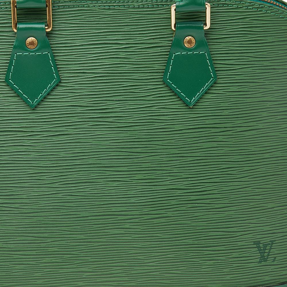 Louis Vuitton Borneo Green Epi Leather Alma PM Bag 3