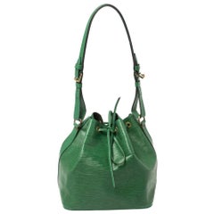 Louis Vuitton Borneo Green Epi Leather Petit Noe Bag