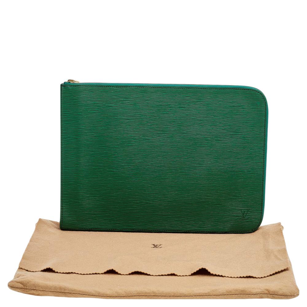 Louis Vuitton Borneo Green Epi Leather Poche Documents Portfolio Case 7