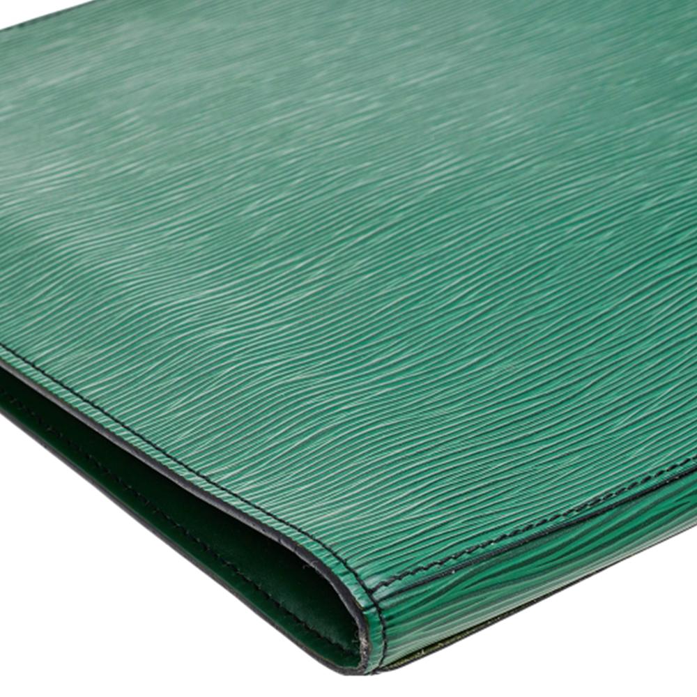 Louis Vuitton Borneo Green Epi Leather Poche Documents Portfolio Case 5