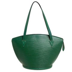 Louis Vuitton Borneo Grün Epi Leder Saint Jacques GM Tasche