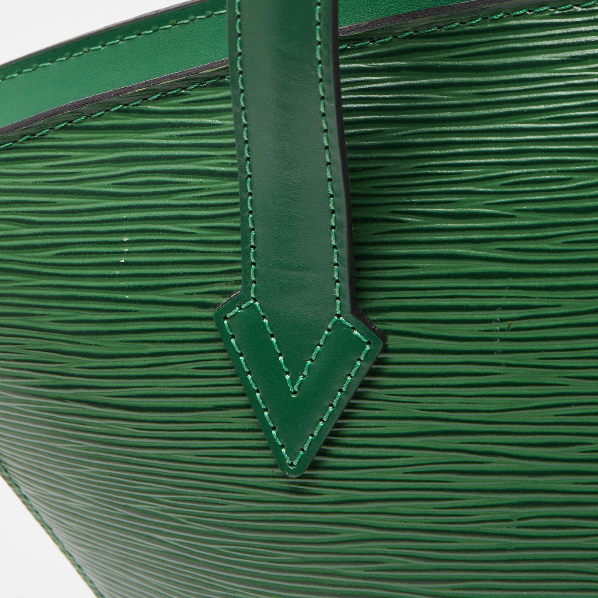 Louis Vuitton Borneo Green Epi Leather Saint Jacques PM Tote 3