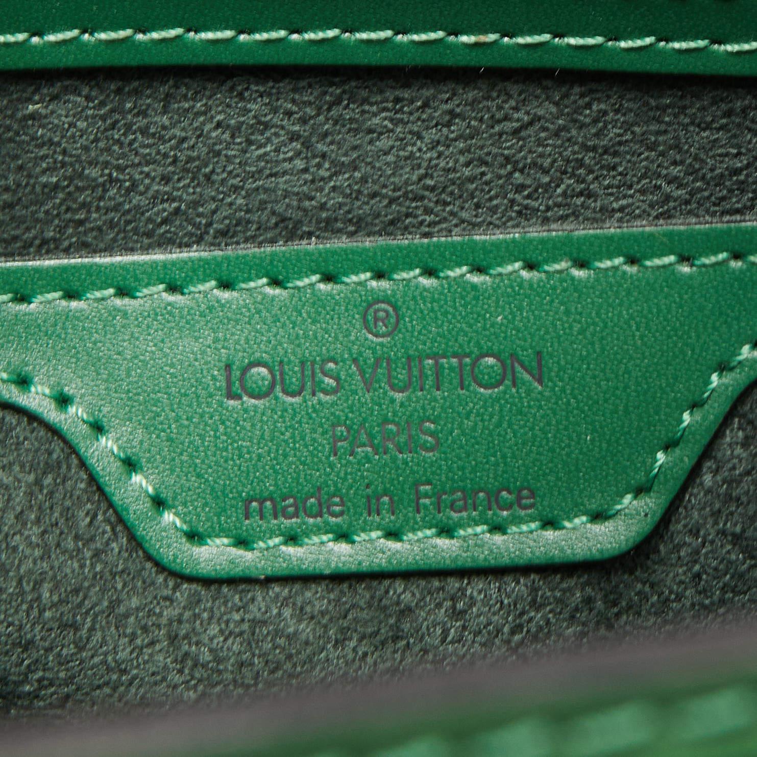 Louis Vuitton Borneo Green Epi Leather Saint Jacques PM Tote 4