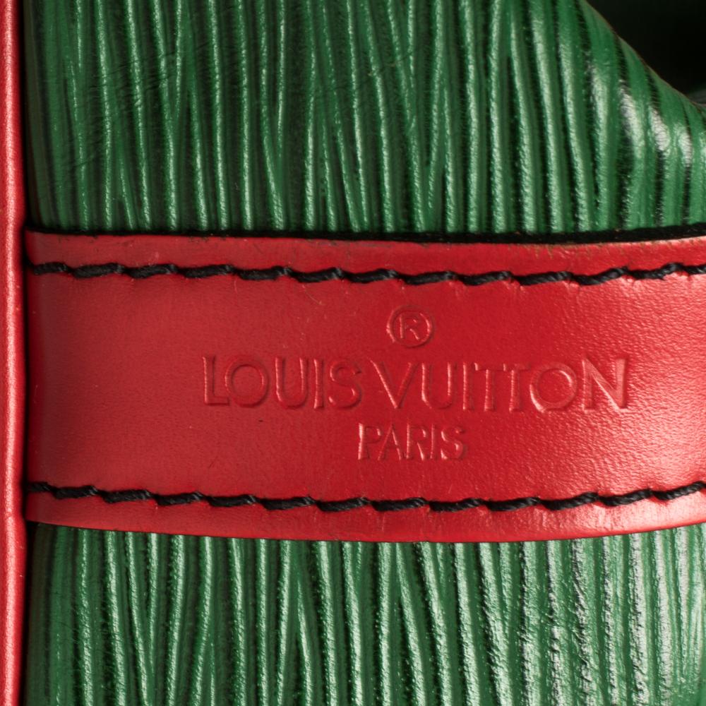 Louis Vuitton Borneo Green/Red Epi Leather Petit Noe Bag 1