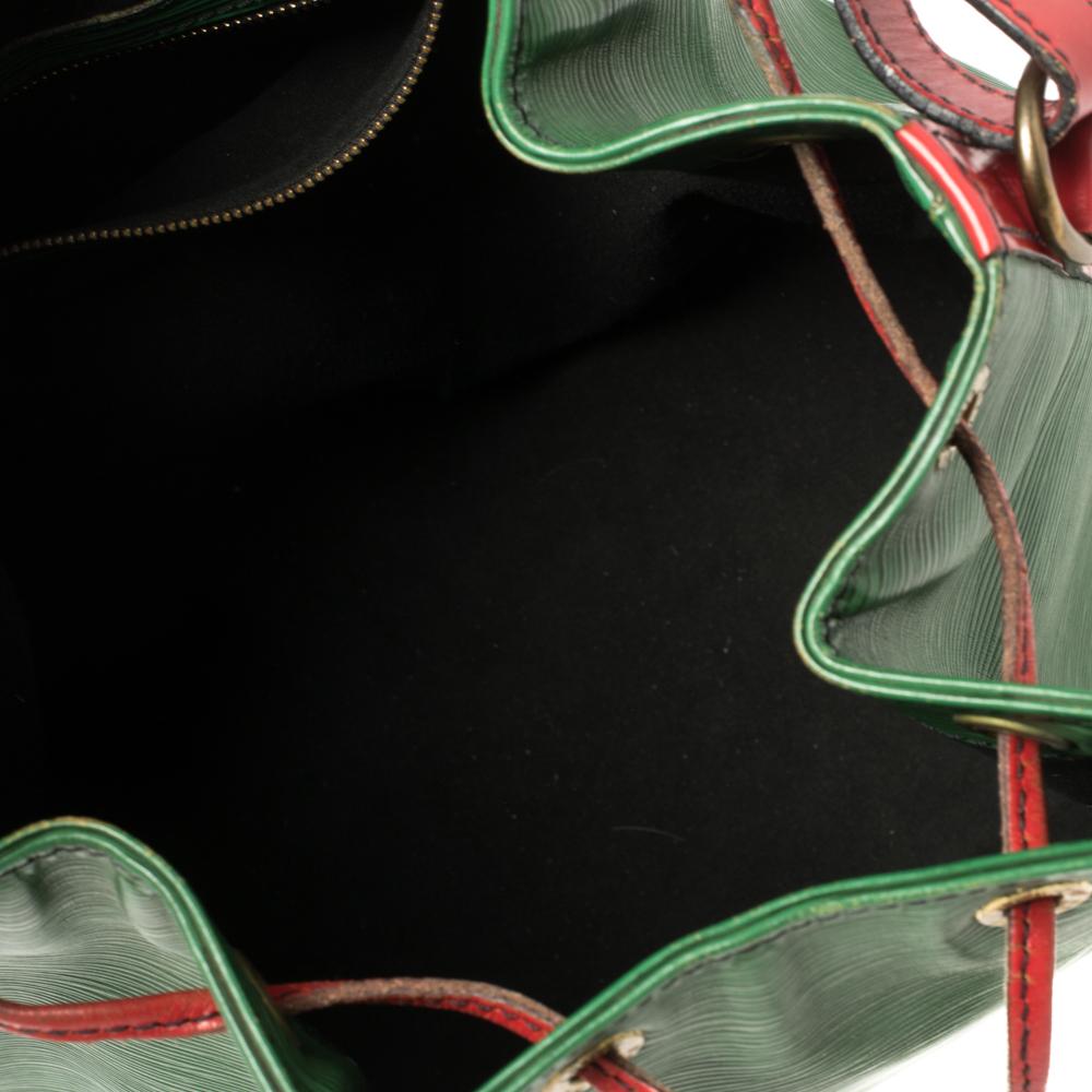 Louis Vuitton Borneo Green/Red Epi Leather Petit Noe Bag 2