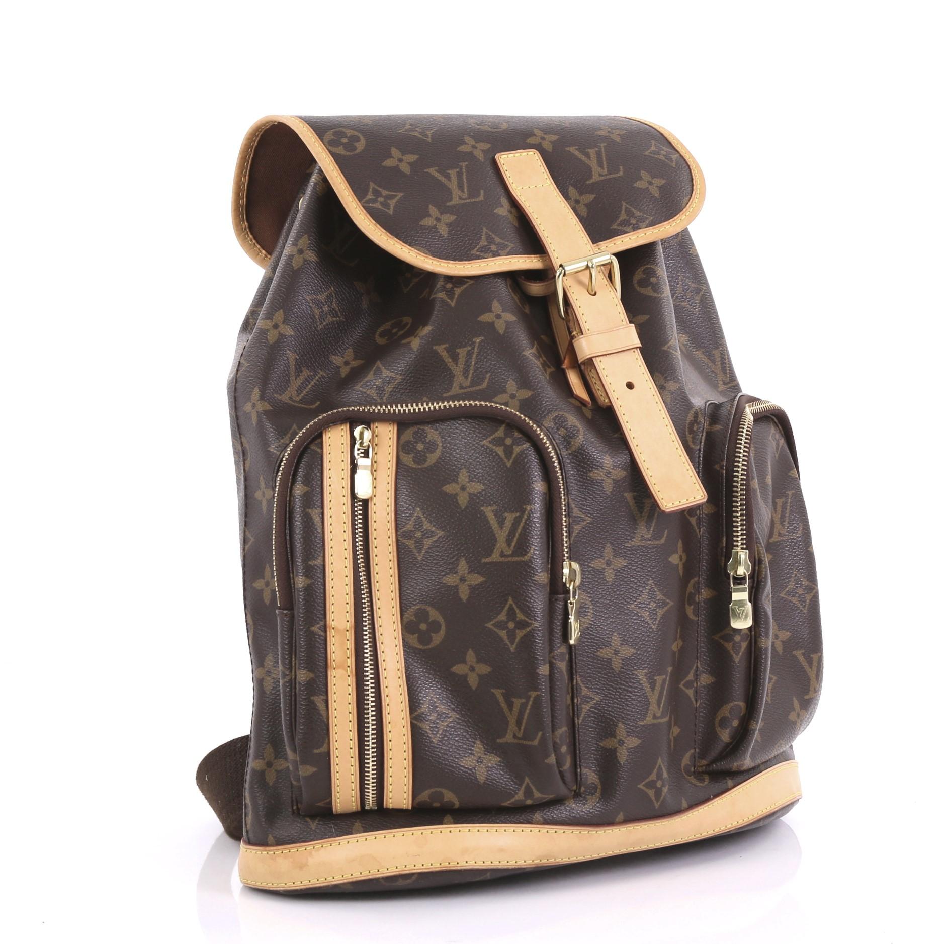 Black Louis Vuitton Bosphore Backpack Monogram Canvas