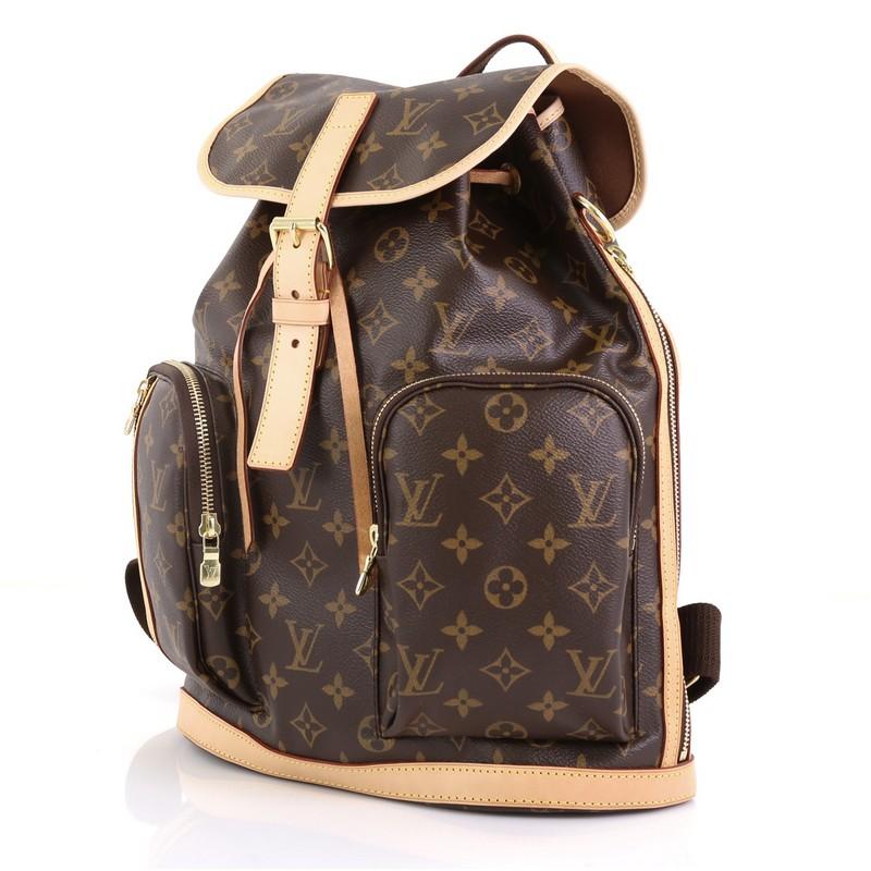 Black Louis Vuitton Bosphore Backpack Monogram Canvas