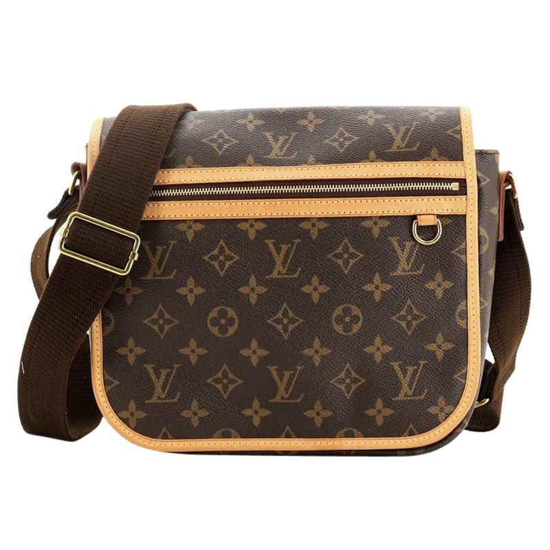 LOUIS VUITTON Brown Monogram Coated Canvas and Leather Bosphore Messenger  PM at 1stDibs