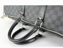 Louis Vuitton Boston Bag Keepall Bandouliere 55 Damier Graphite MB 2150 France
