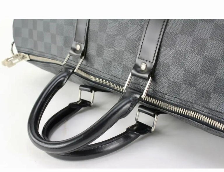 Louis Vuitton Boston Bag Keepall Bandouliere 55 Damier Graphite MB 2150  France