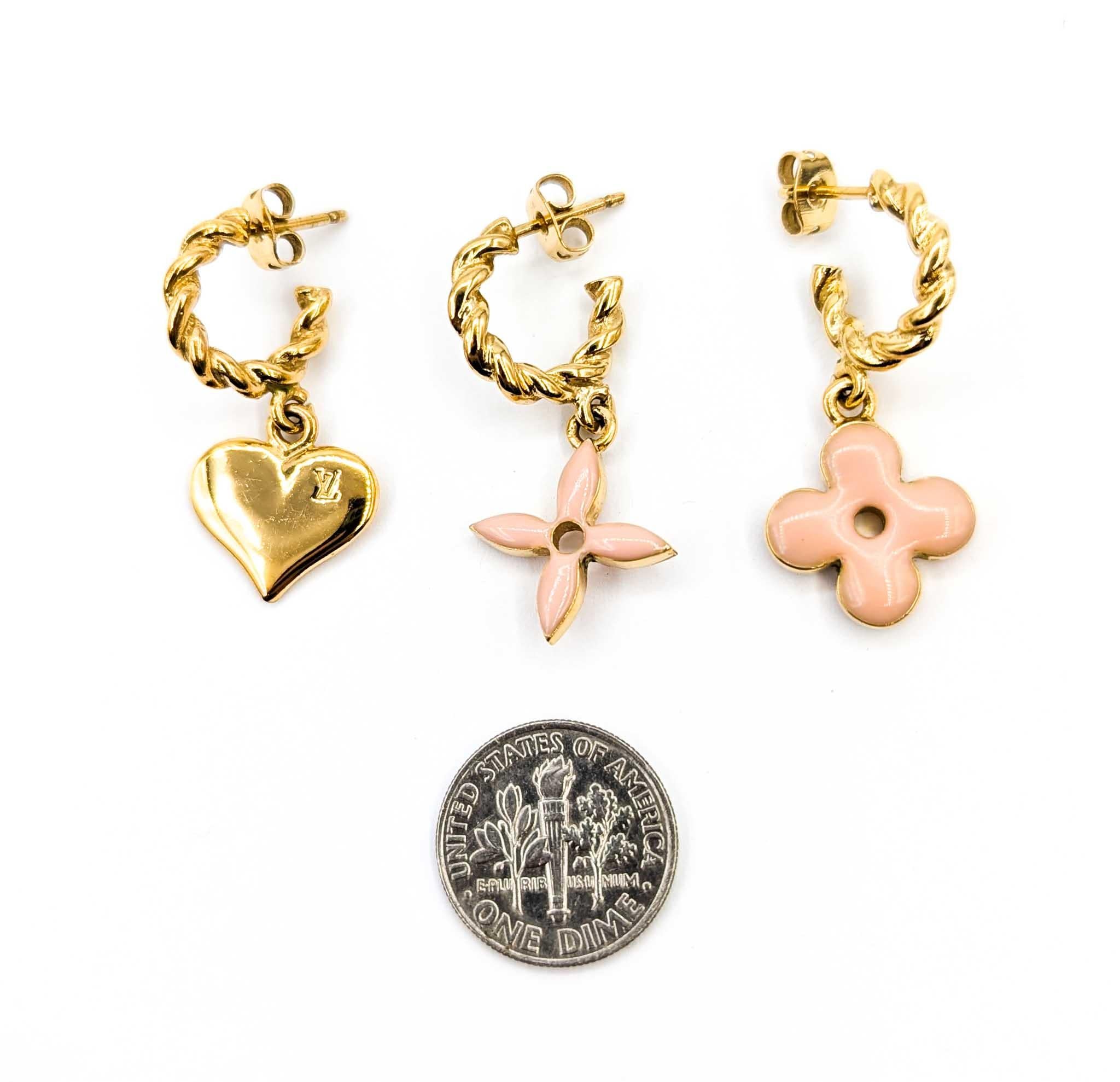 Louis Vuitton Boucle d'oreille Sweet Monogram Earrings For Sale 1
