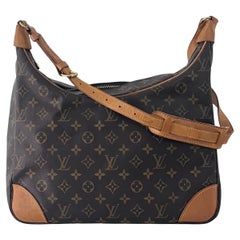 Louis Vuitton Boulogne 35 Monogram Canvas and Leather Handbag 1997 Louis Vuitton Boulogne 35 Monogram Canvas and Leather Handbag 1997