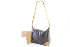 Louis Vuitton Boulogne Hobo Zip 2lr0626 Brown Coated Canvas Shoulder Bag