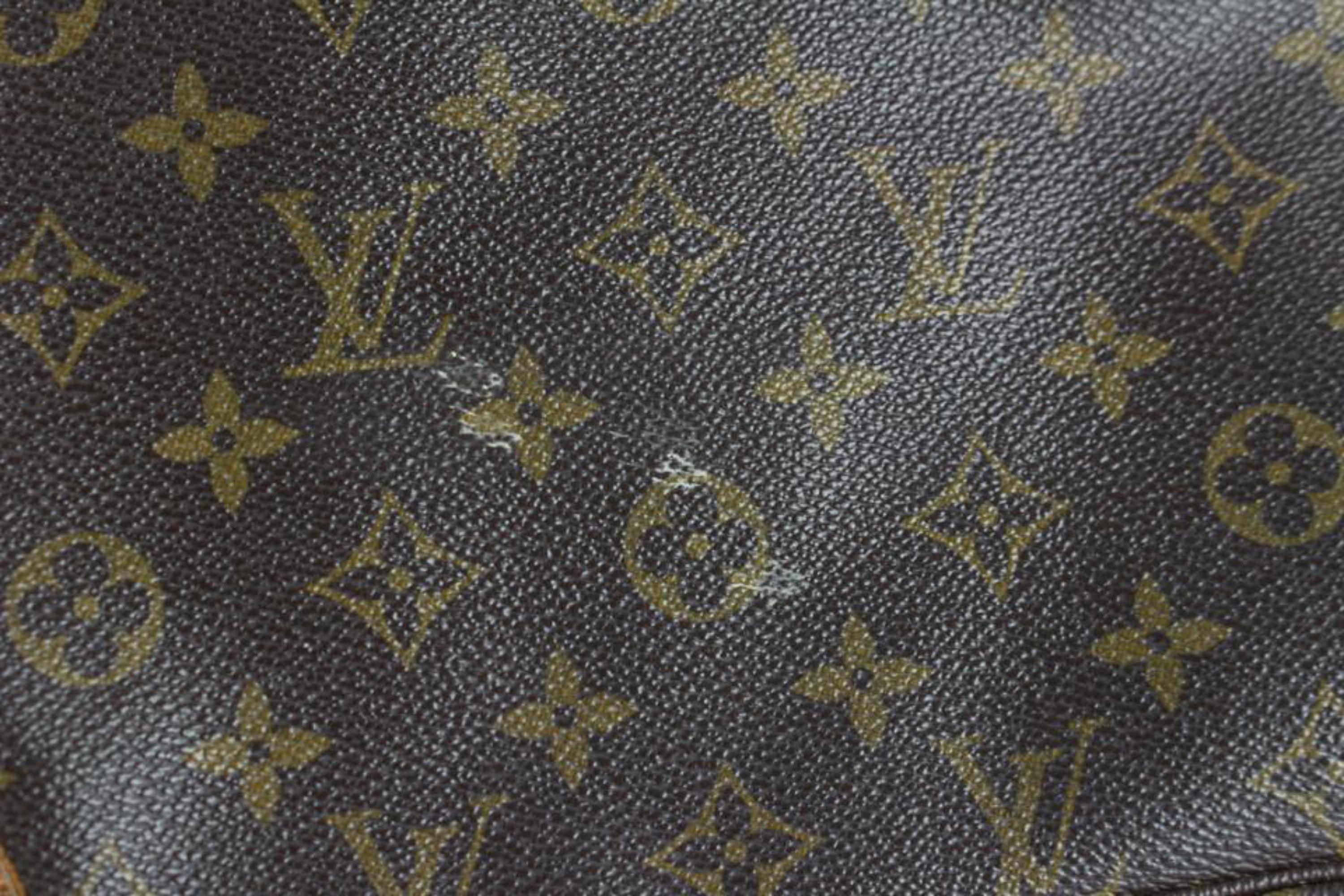 Louis Vuitton Boulogne Monogram Zip 1lz1217 Brown Coated Canvas Hobo Bag For Sale 8