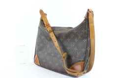 Louis Vuitton Boulogne Monogram Zip 1lz1217 Brown Coated Canvas Hobo Bag