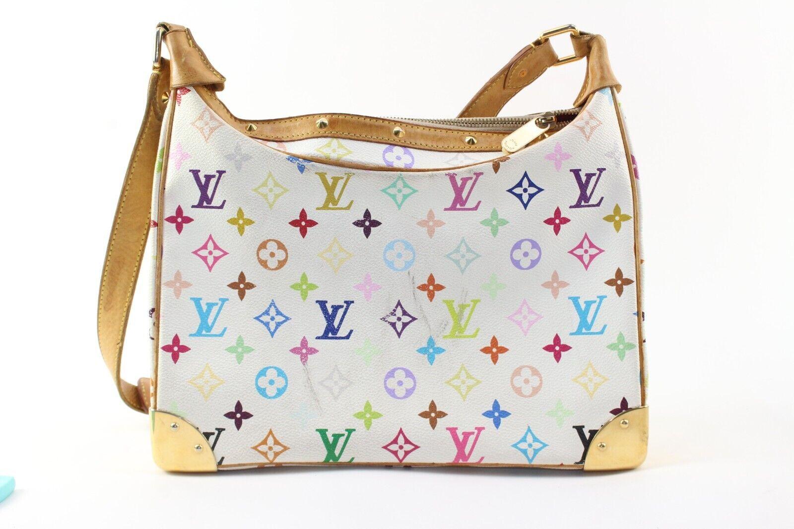 LOUIS VUITTON Boulogne Multicolor Monogram Hobo 2LV1226K In Good Condition For Sale In Dix hills, NY