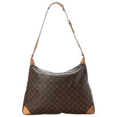 Louis Vuitton Boulogne Promenade 50 870227 Brown Coated Canvas Shoulder Bag
