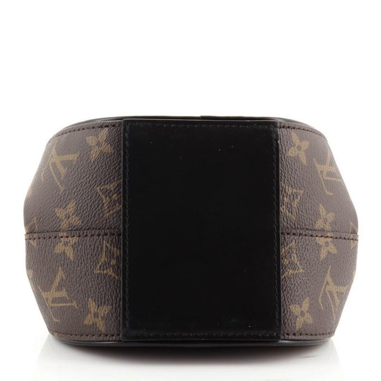Louis Vuitton Monogram Reverse Boursicot EW Messenger Bag Brown
