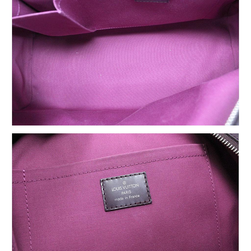 Women's or Men's Louis Vuitton Bowling Montaigne GM Purple Epi Leather Handbag For Sale