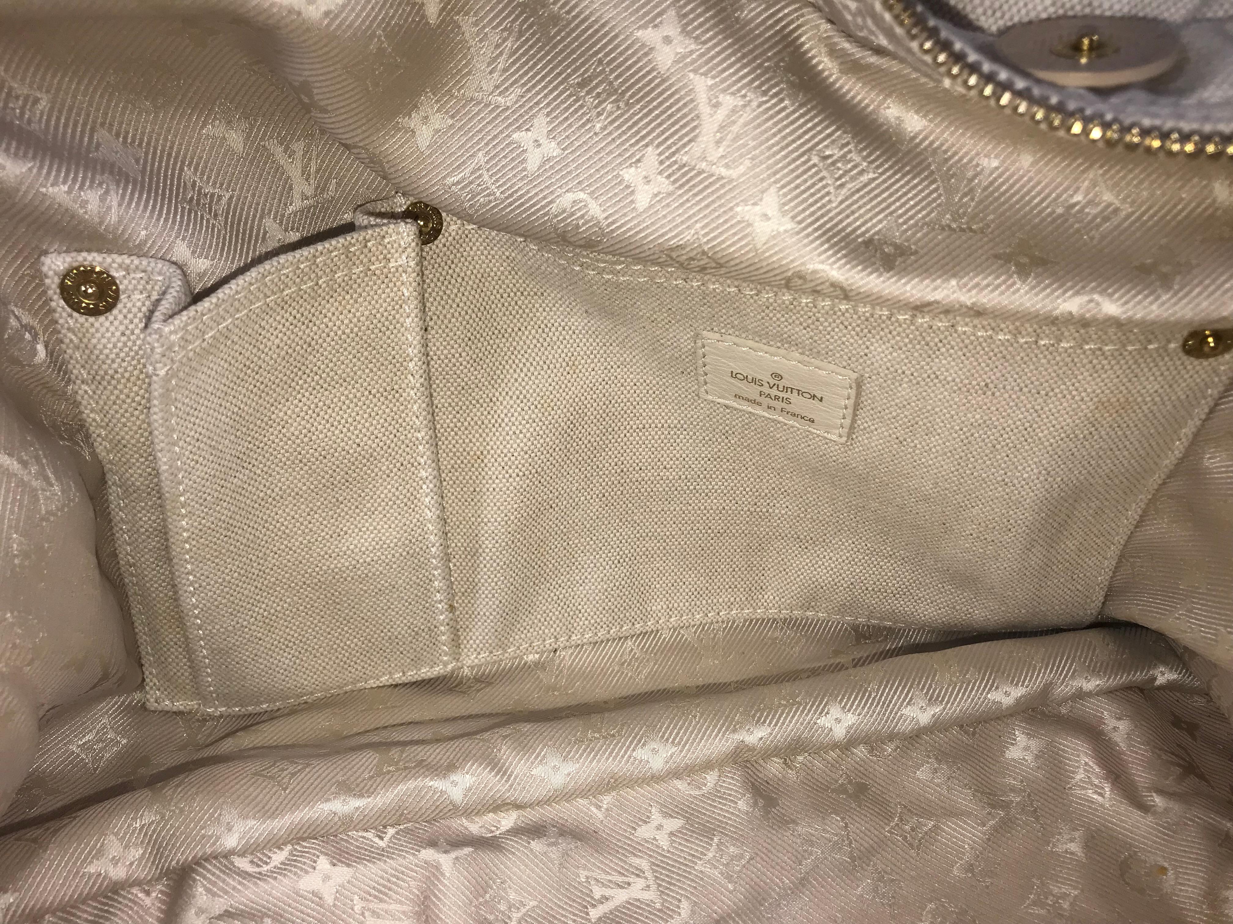 Louis Vuitton Bowly Polka Dot Panama Bag For Sale 3