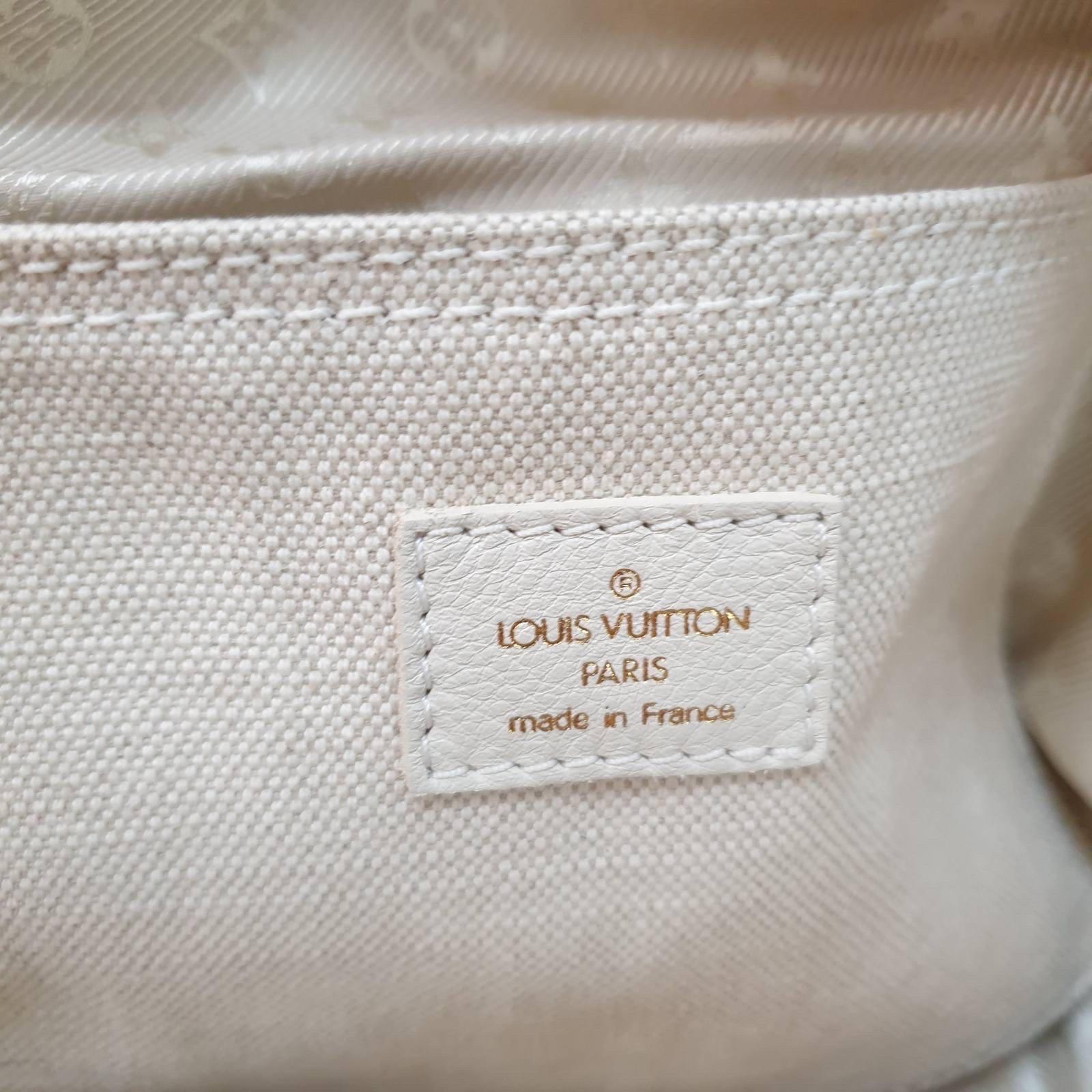 LOUIS VUITTON Bowly Polka Dot Panama Bag For Sale 9