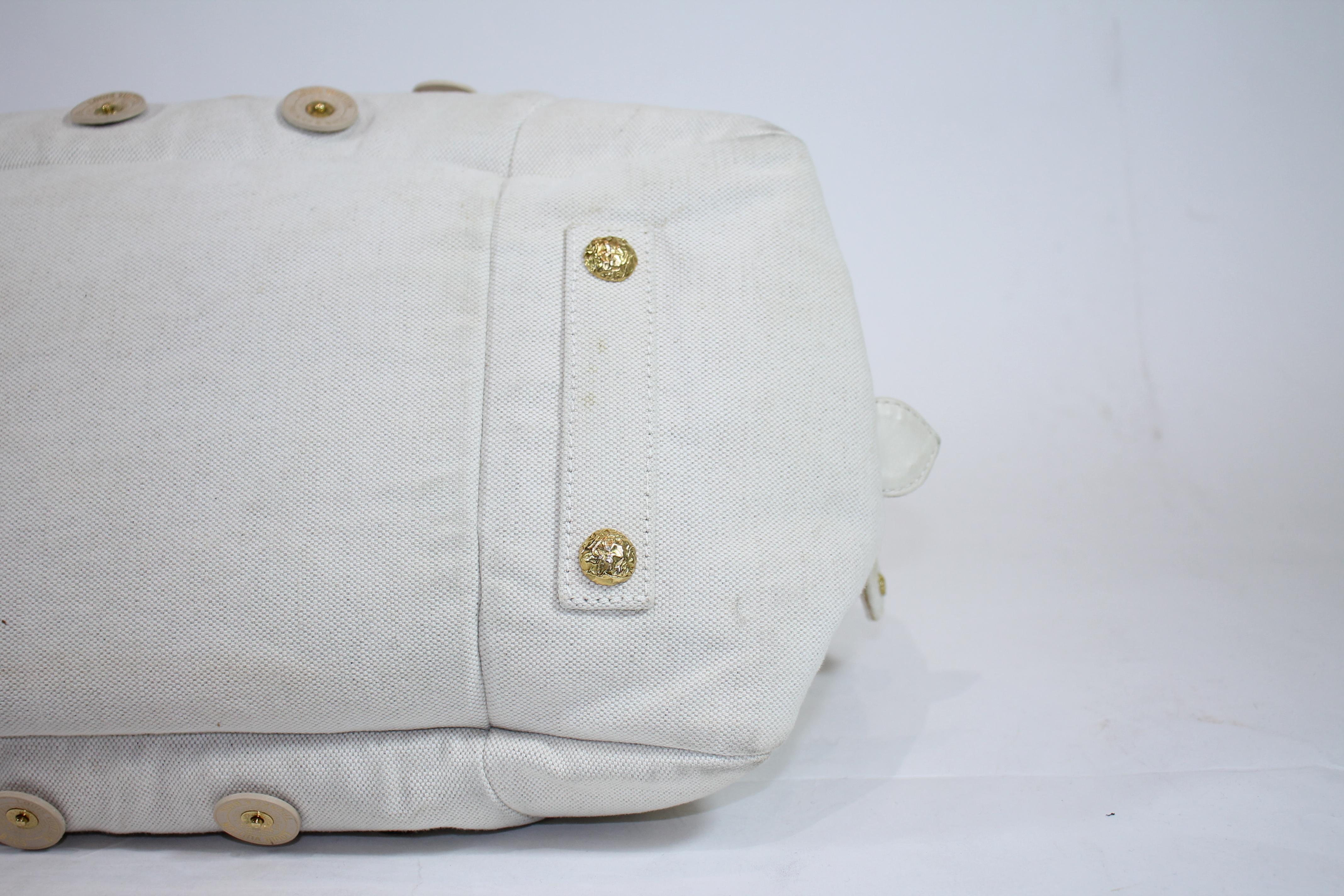 Women's or Men's Louis Vuitton Bowly Polka Dot Panama Bag For Sale