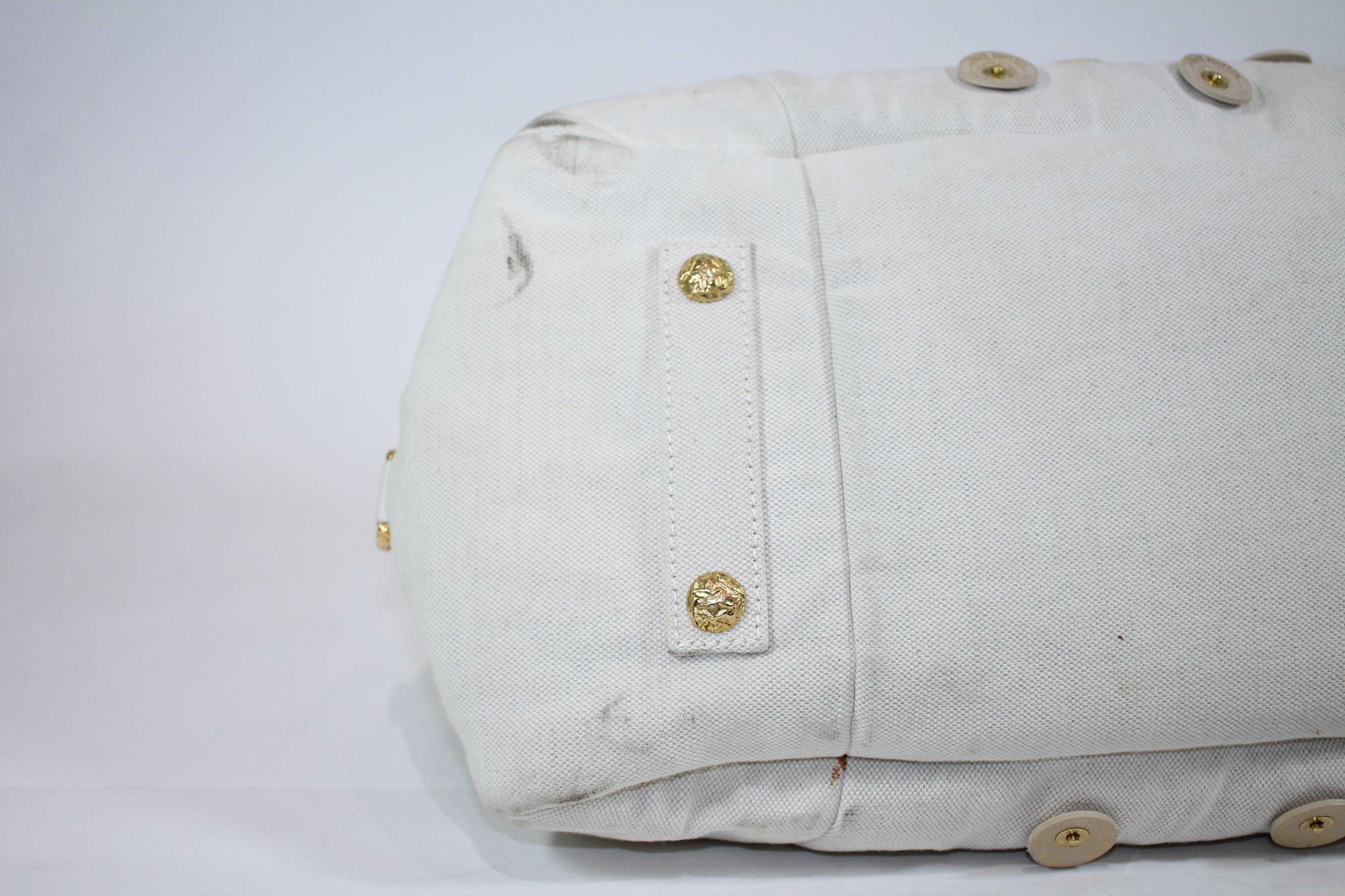 Louis Vuitton Bowly Polka Dot Panama Bag For Sale 1
