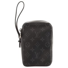 Louis Vuitton Box Clutch Monogram Eclipse Canvas