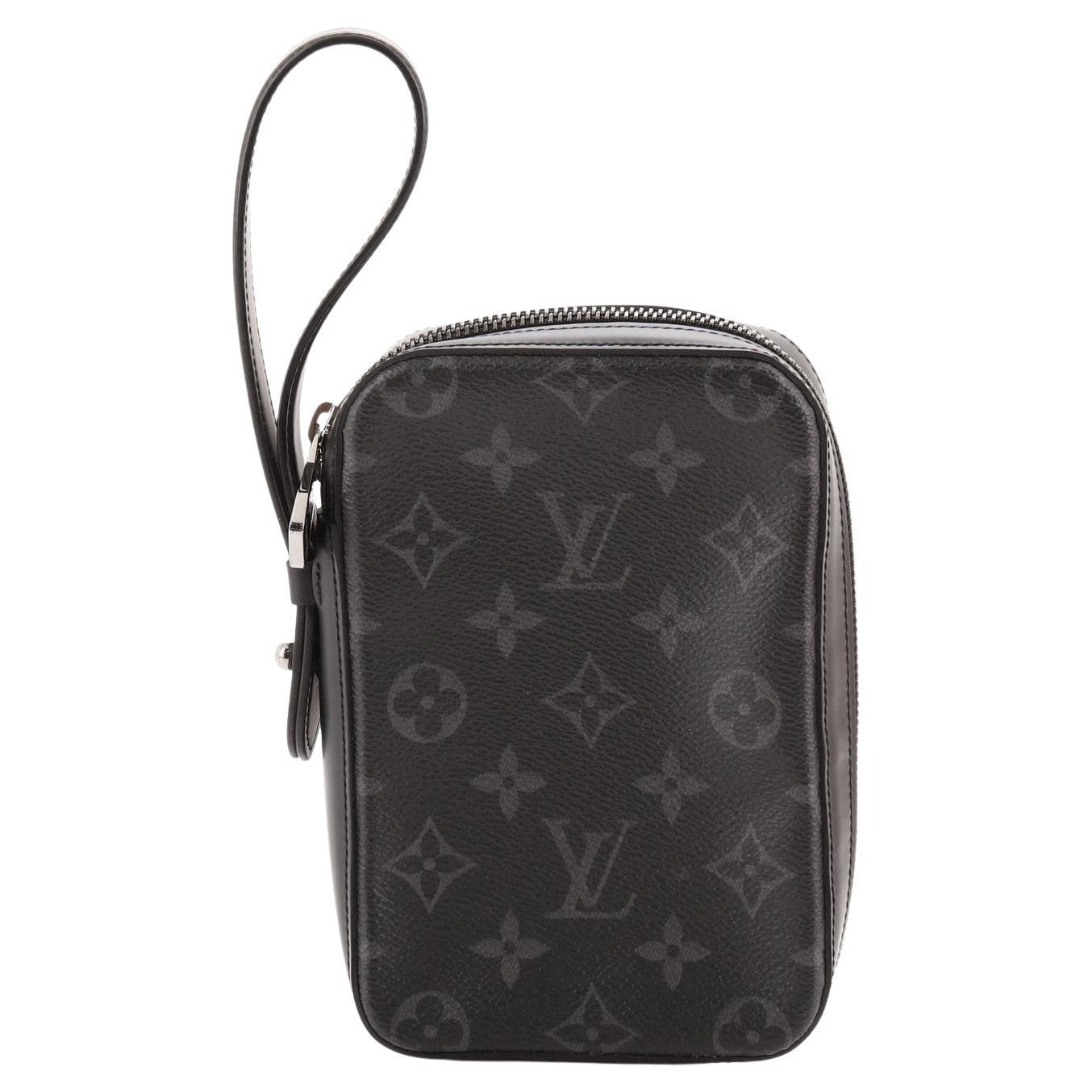 Louis Vuitton Box Clutch Monogram Eclipse Canvas