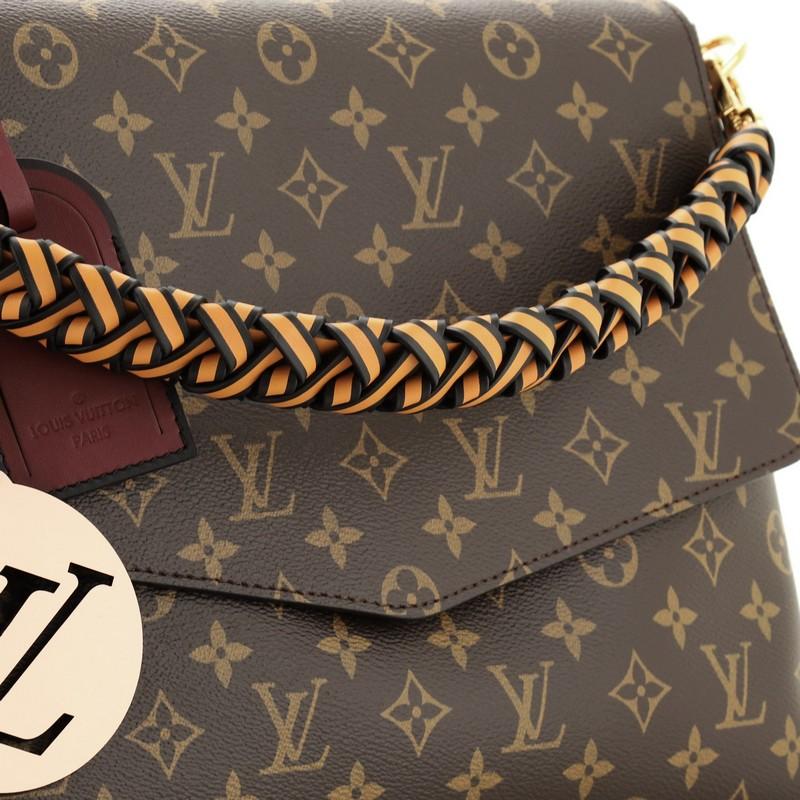 Louis Vuitton Braided Handle Beaubourg Handbag Monogram Canvas MM In Good Condition In NY, NY