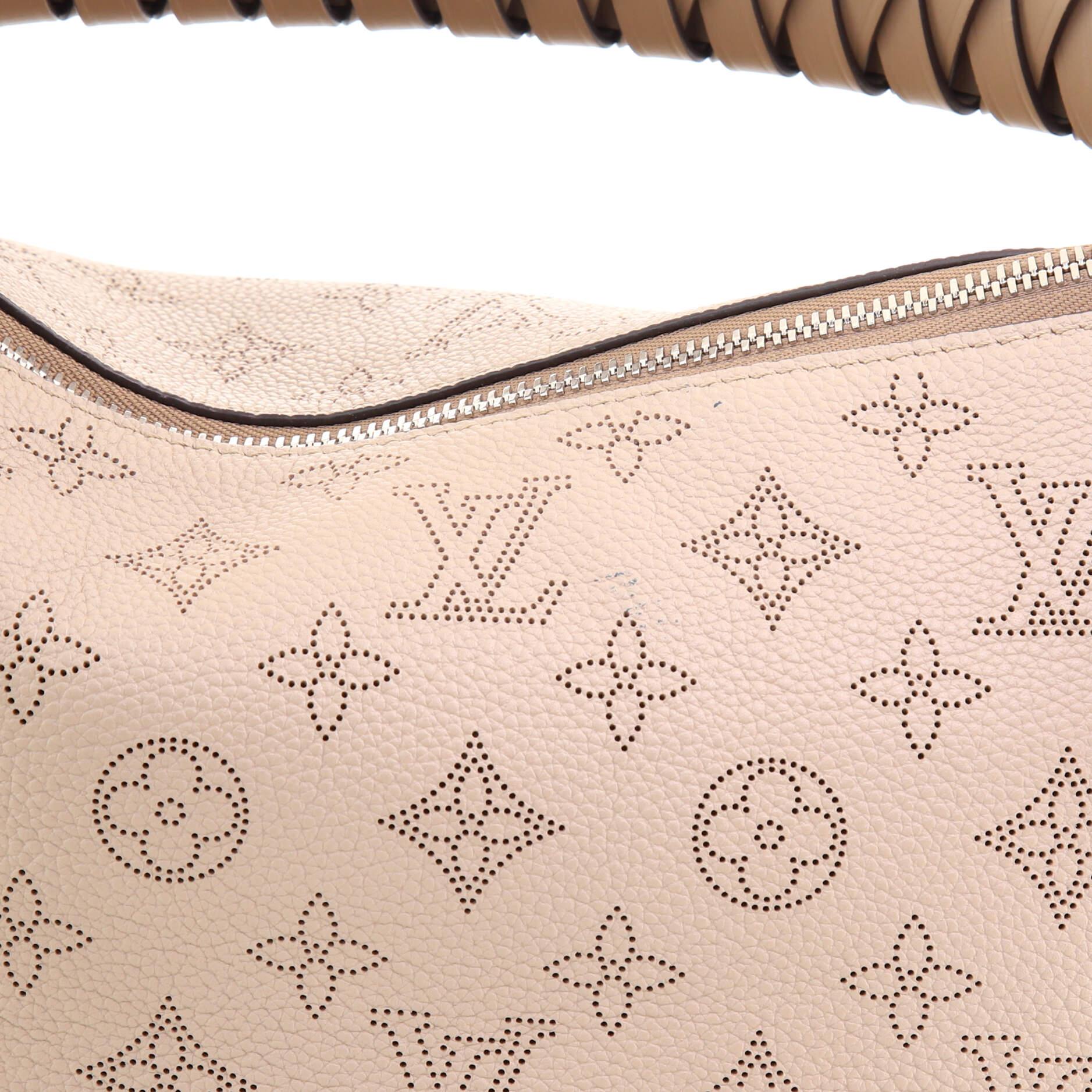 Louis Vuitton Braided Handle Beaubourg Hobo Mahina Leather MM In Good Condition In NY, NY