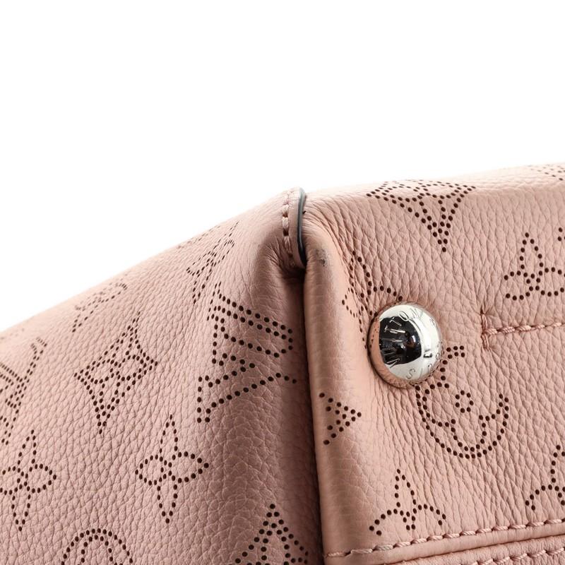 Louis Vuitton Braided Handle Hina Handbag Mahina Leather PM In Good Condition In NY, NY