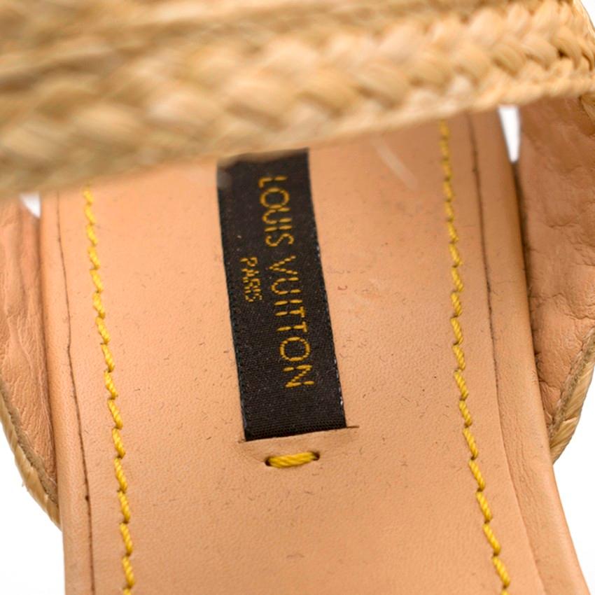 Louis Vuitton Braided Platform Sandals 36 In Excellent Condition In London, GB