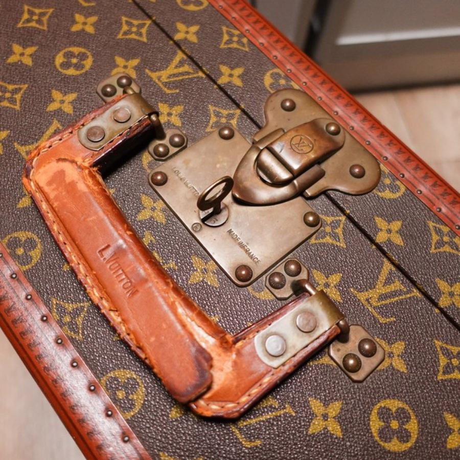 Leather Louis Vuitton Braken Suitcase, 1970s