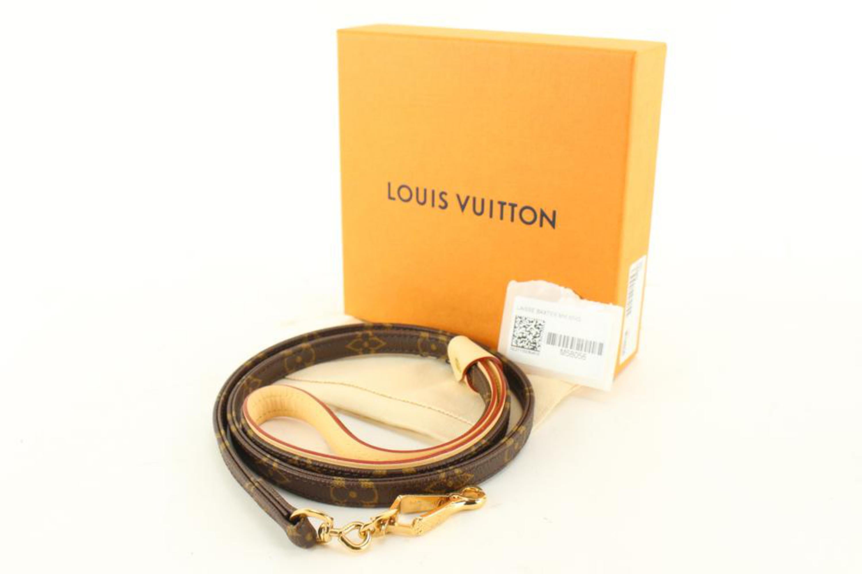 Louis Vuitton Brand New Rare Monogram Baxter MM Dog Leash Pet Lead 47lz714s 7